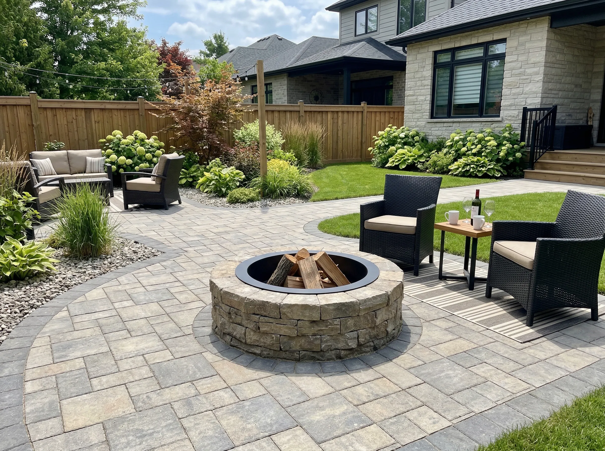 Alabama Backyard Firepit Design