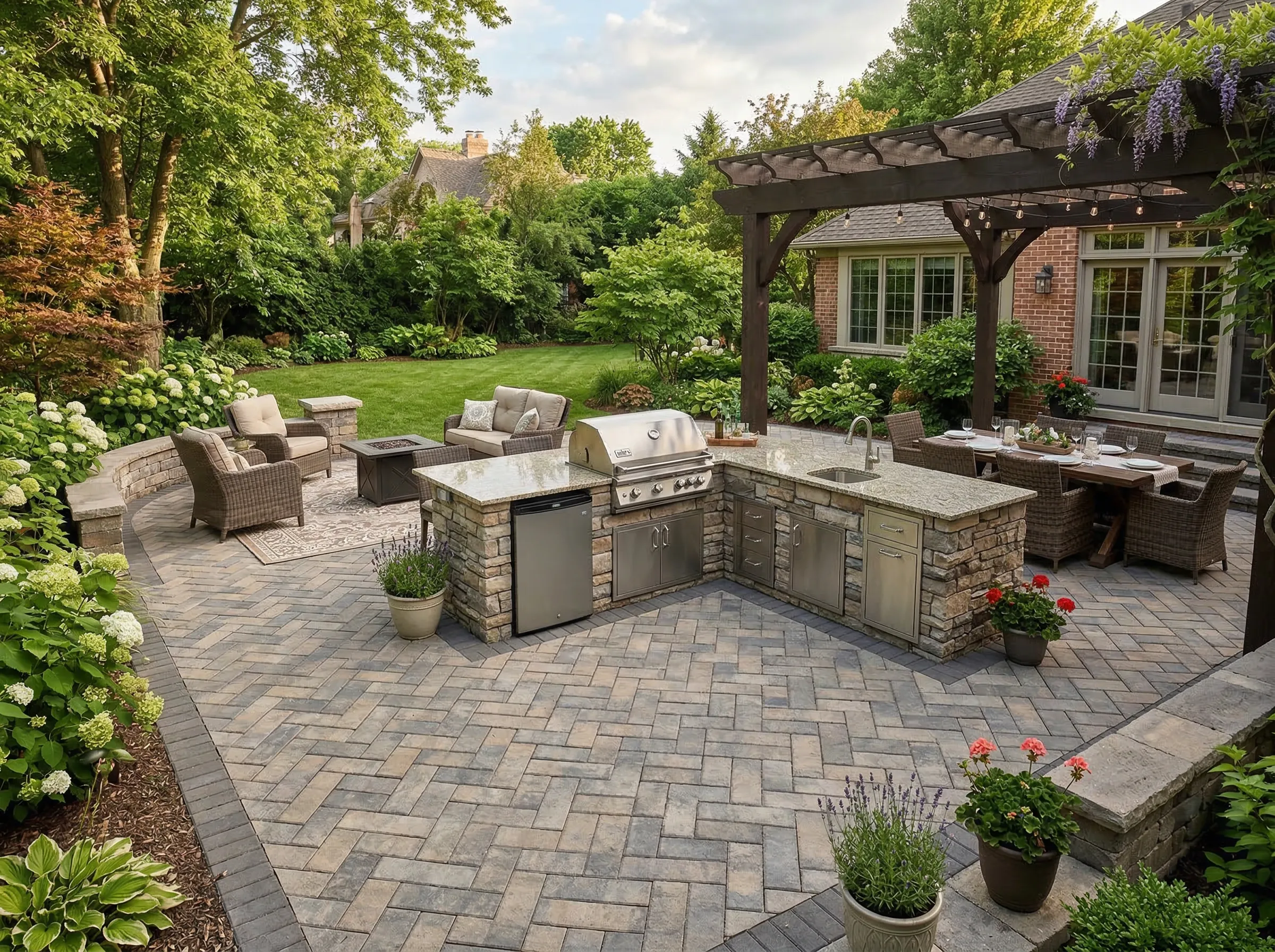 Fairhope outdoor living kitchen Baldwin County AL