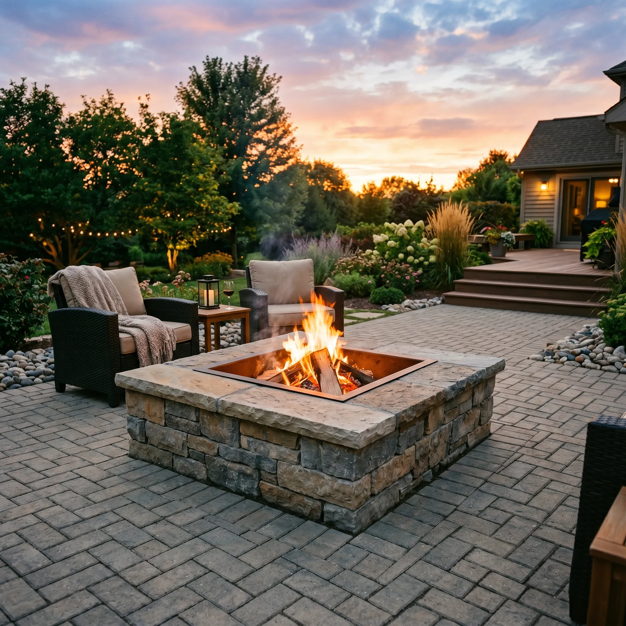 Outdoor Fire Pit Installation Baldwin County AL