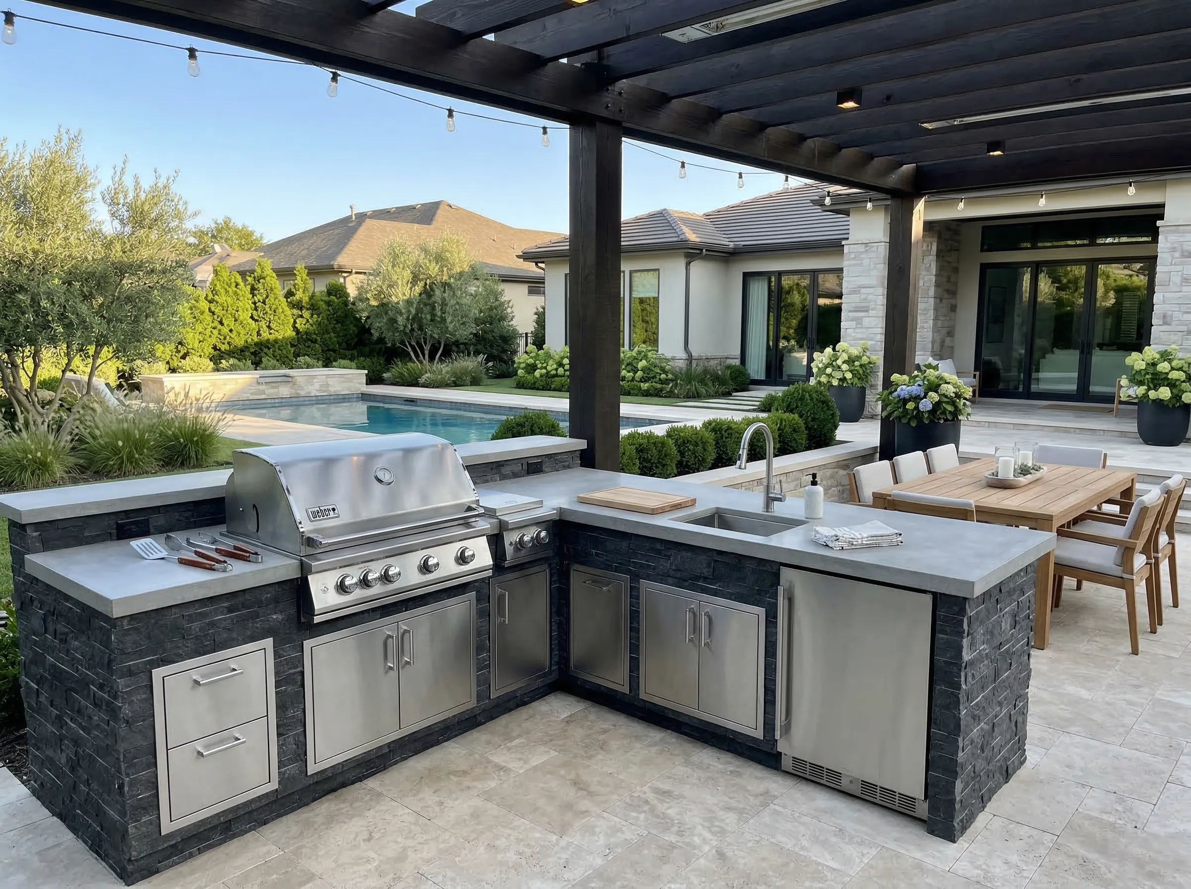 Gulf Coast outdoor kitchen design Baldwin County AL