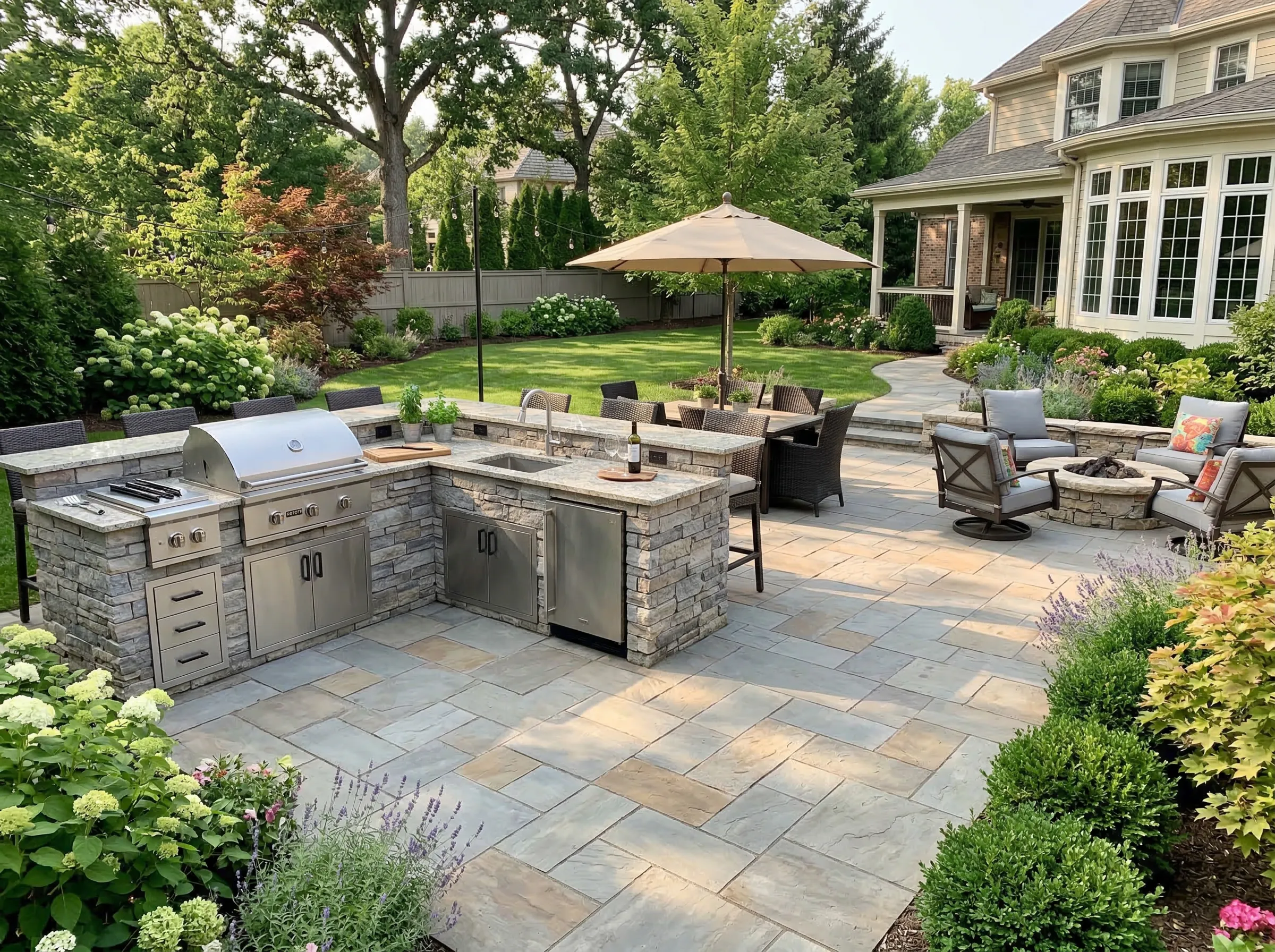 Recreation area outdoor kitchen Baldwin County AL