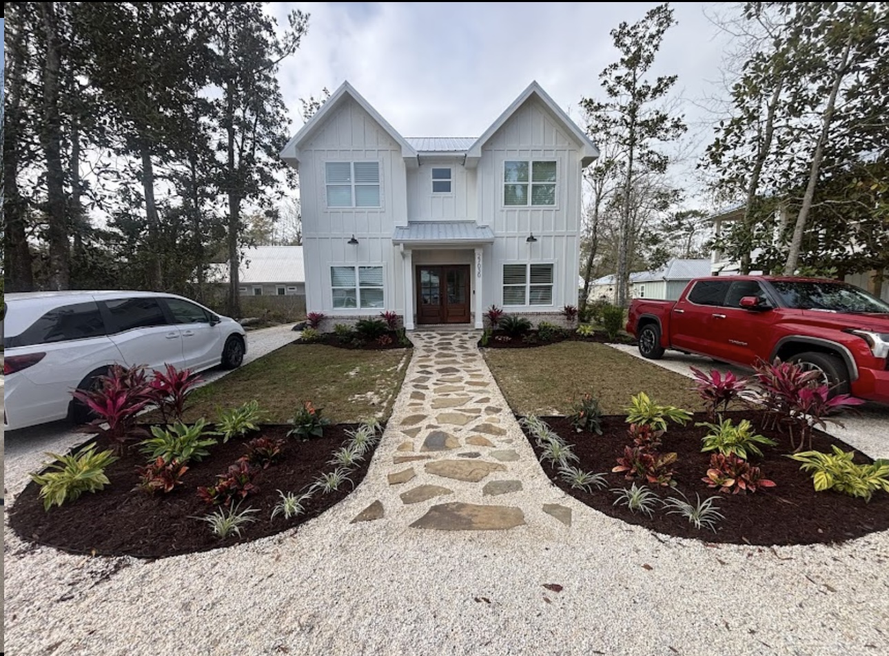 Natural stone patio design Orange Beach AL